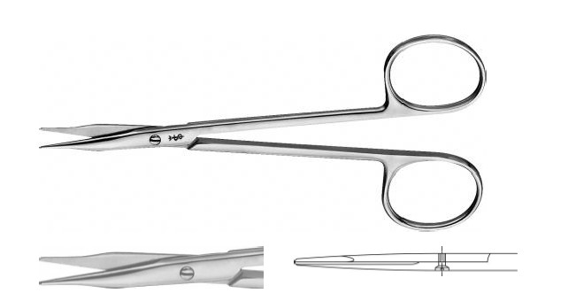 Стівенс ножиці для сухожилля прямі тупі/тупі 125 мм